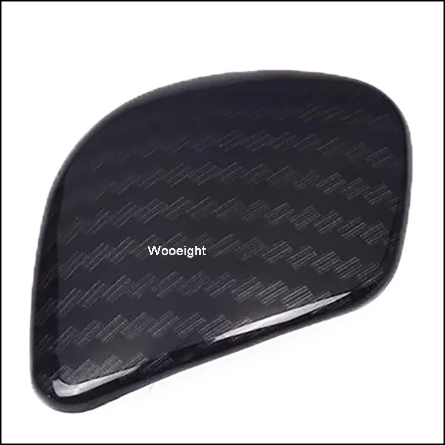 Wooeight 2Pcs Car Styling Carbon Fiber Gear Shift Knob Gear Head Sticker Cover For VW Golf 7 GTI MK7 2013+ (7)