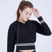 Женские топы для йоги с капюшоном, повседневный свободный стиль, дышащий удобный материал, спортивный костюм, одежда для Фитнеса Йоги, толстовки