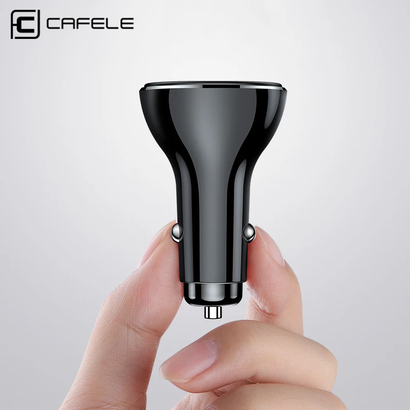 

CAFELE Universal Car Phone Charger Dual USB Faster Charging Car Charger Compatible for iPhone Samsung S10 Huawei Xiaomi Tablet