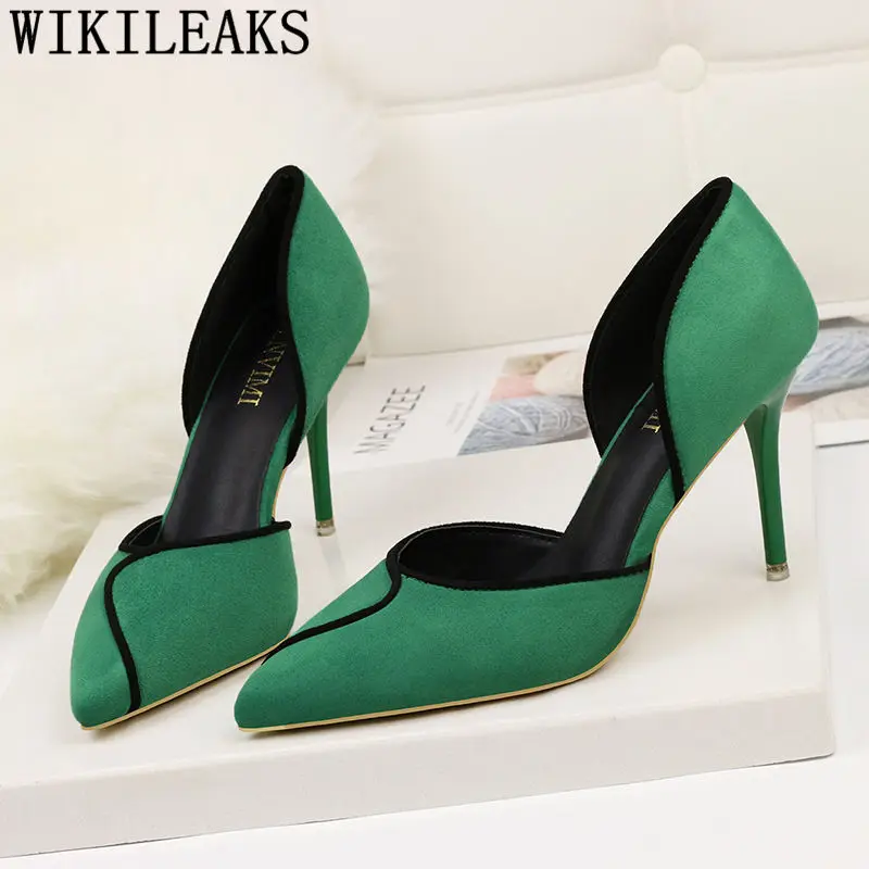 

sandals high heels elegant shoes women brand pumps extreme high heels green shoes for women black heels dress shoes women buty