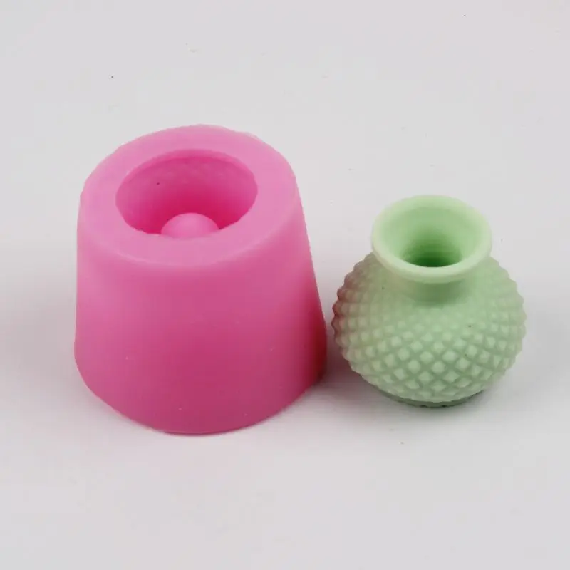 

Small Flower vase 3d silicone mold for cake baking tool Resin Craft soap Mold