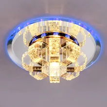 Современный 3 Вт светодиодный хрустальный потолочный светильник для коридора стиль прихожая балкон потолочные светильники для гостиной потолочные светильники