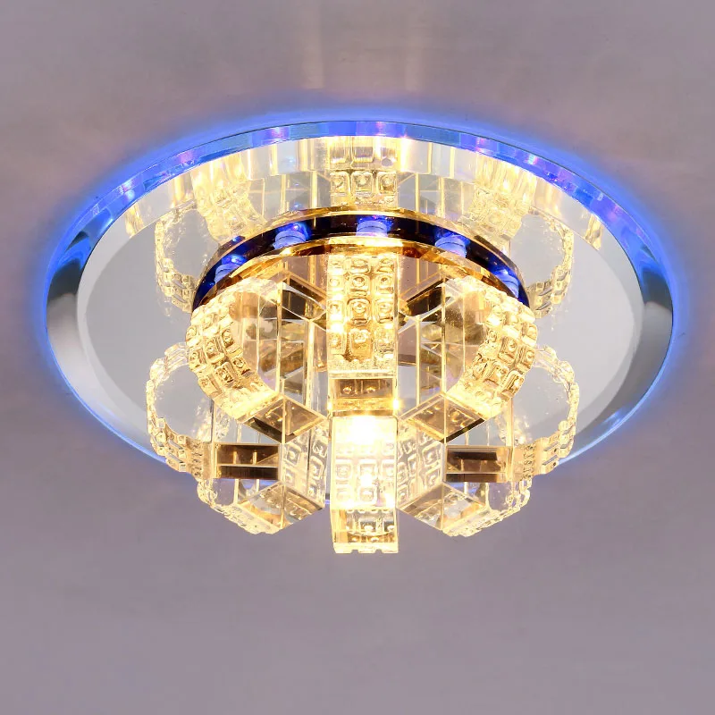 Modern 3W LED Crystal Corridor ceiling lamp New Style hallway balcony