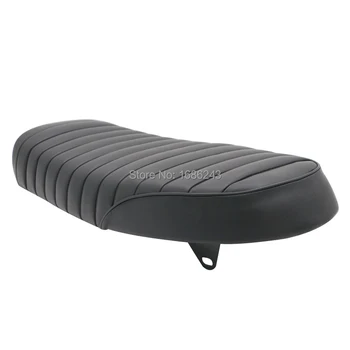 

Black Cafe Racer Retro Flat Brat Tracker Seat Fits For Honda CB CL Yamaha SR Custom