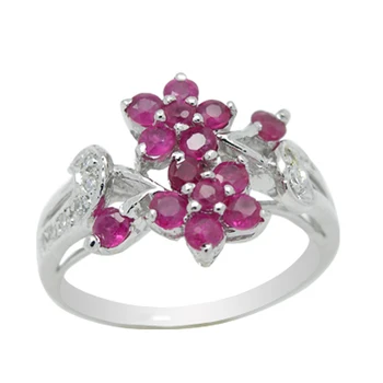 

Qi Xuan_Fashion Jewelry_Red Stone Simple Elegant Woman Rings_S925 Solid Sliver Fashion Rings_Manufacturer Directly Sales