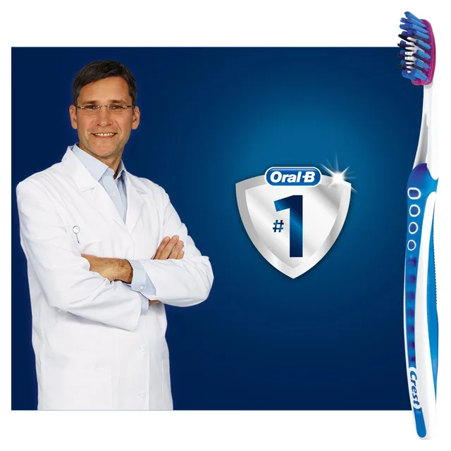 Зубная щетка Oral-B 3D White Роскошные PRO-FLEX, средняя твердость, 1 шт.