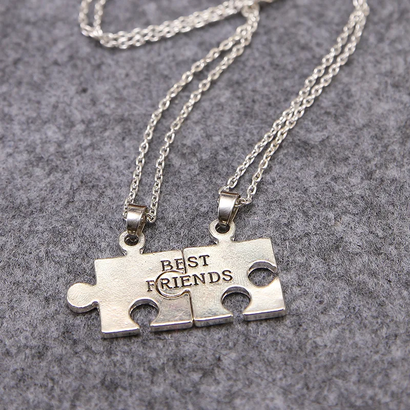 Guy And Girl Best Friend Necklaces 