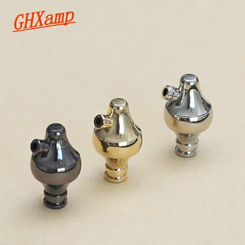 

GHXAMP 10mm Earphone Shell Housing Pure Copper Silver Plated Headphone Repair Parts for Earphone Speaker DIY 2 Sets