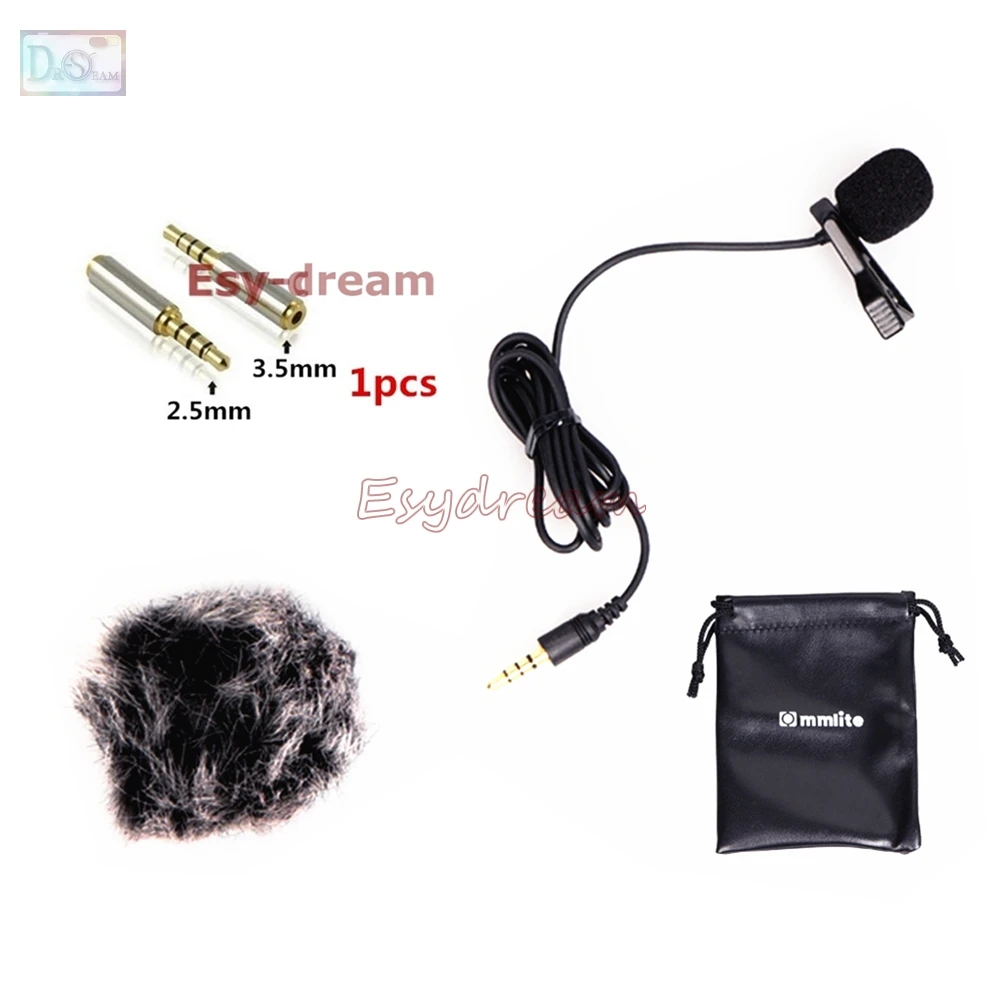 

COMICA CVM-V01SP Lavalier Microphone Clip-on Omni-directional Condenser MIC for Camera Smartphone Interview Youtube w/ Wind Muff