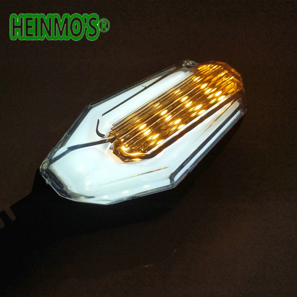 (AK) 12V LED Motorcycle Motorbike Rear Tail Turning Turn Signal Flasher Flashing Indicator Light Blinker Lamp (15)