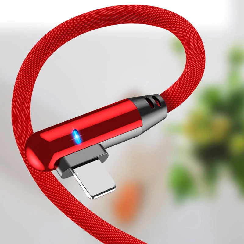 

Nylon Type-C USB C Cable L-Line Charging Cable 90 Degree Cable for Samsung S9 S8 ForXiaomi Redmi Elbow L USB Charger Data Cord