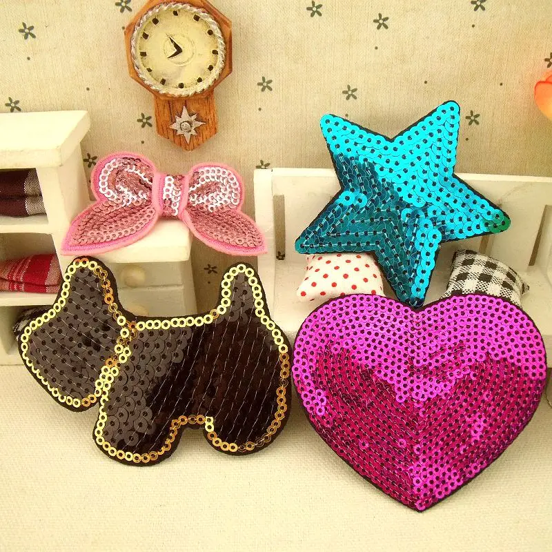 Cloth sticker Patch Intimate sequined beads embroidery clothing accessories Cowboy T-shirt decorative sticker need to sew