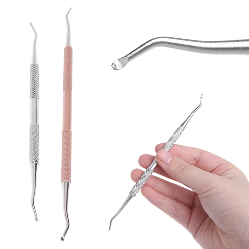 

Dual End Finger Toe Nail Clippers Cleaning Hook For Ingrown Toenails Stainless Steel Foot Care Corrector Pedicure Manicure Tools