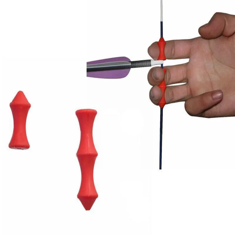 

2018 Archery Bow Shooting Hunting Finger Guard No Glove Recurve Bow Silicon Gear Safety & Survival Z919