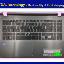 Wellendorff чехол для ноутбука с подставкой для рук для ACER V5-572g V5-573g V5-552G Клавиатура США верхняя крышка с тачпадом, серый цвет