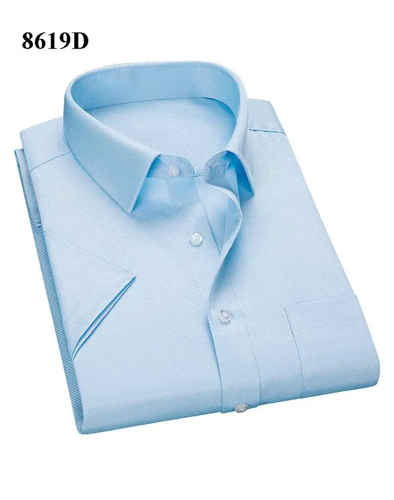 FAISIENS 10XL 12XL 14XL большой размер Повседневная рубашка мужская однотонная белая черная синяя 4XL 5XL 6XL 7XL 8XL Slim Fit Мужская s с коротким рукавом