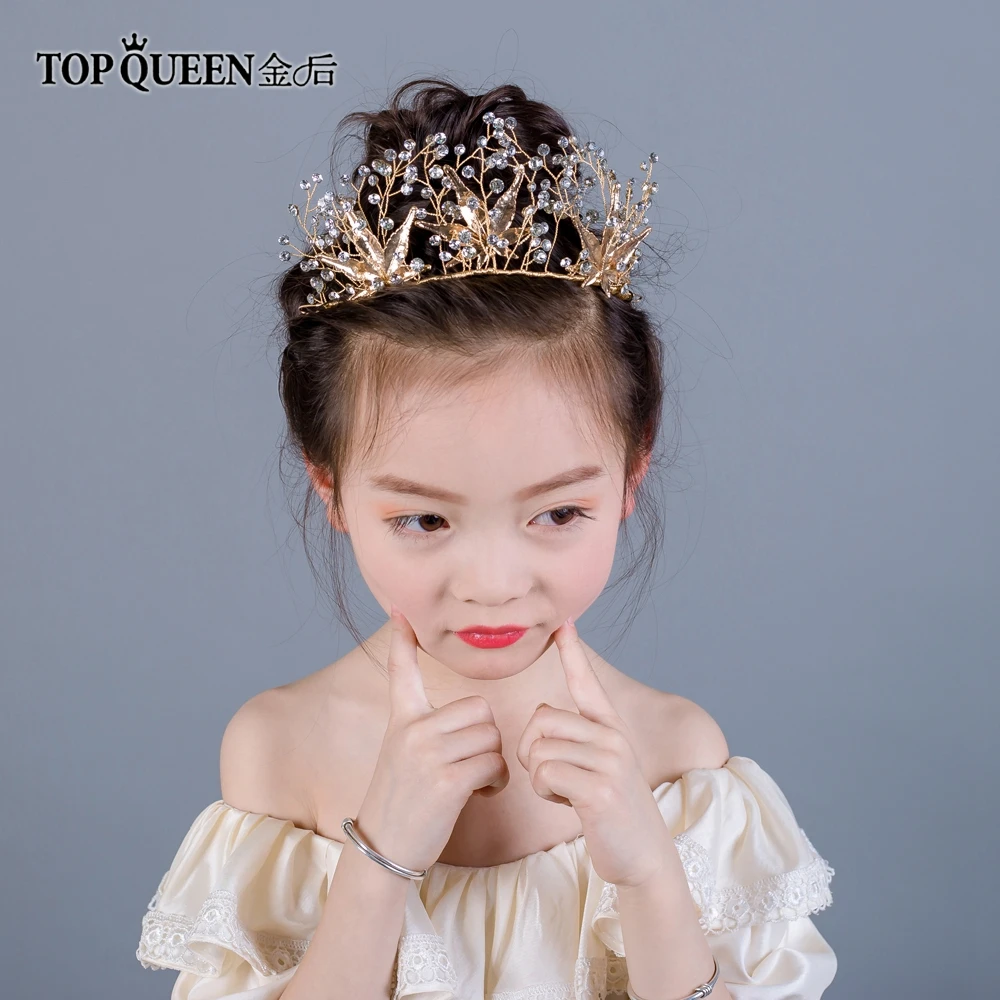 TOPQUEEN HP216 невесты оголовье золото обруч для волос со стразами золото подружки невесты Детские волосы золотой для волос украшения для волос