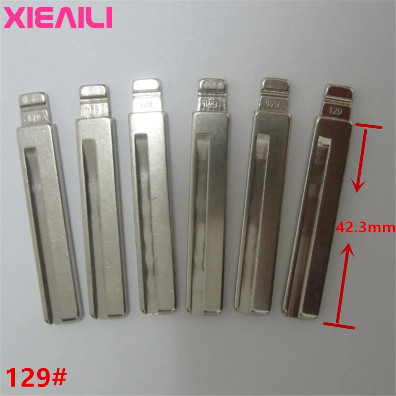 

XIEAILI 20Pcs 129# Metal Blank Uncut Flip KD Remote Key Blade For Hyundai For Kia HY20 Right Blade S166