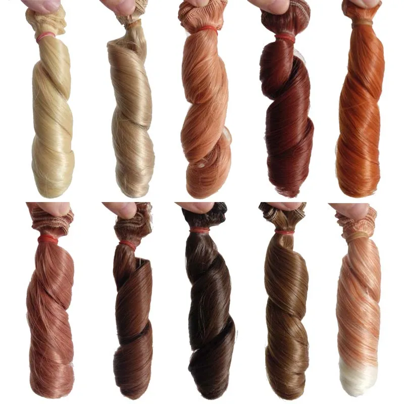 

20PCS/LOT Wholesale Thicken Handmade 1/3 1/4 BJD SD Curly Wigs Hair Dolls 15*100CM