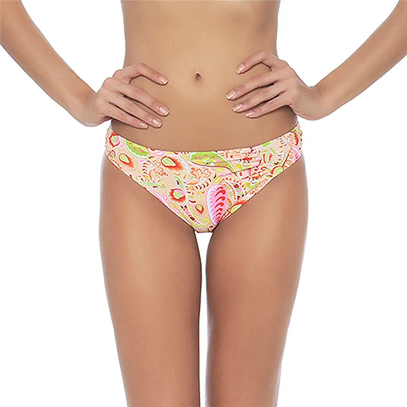 

2019 Hot New Solid Bikini Bottoms Sexy Straps Bikini Brief Bottom Swimwear Trunks Underwear S M L