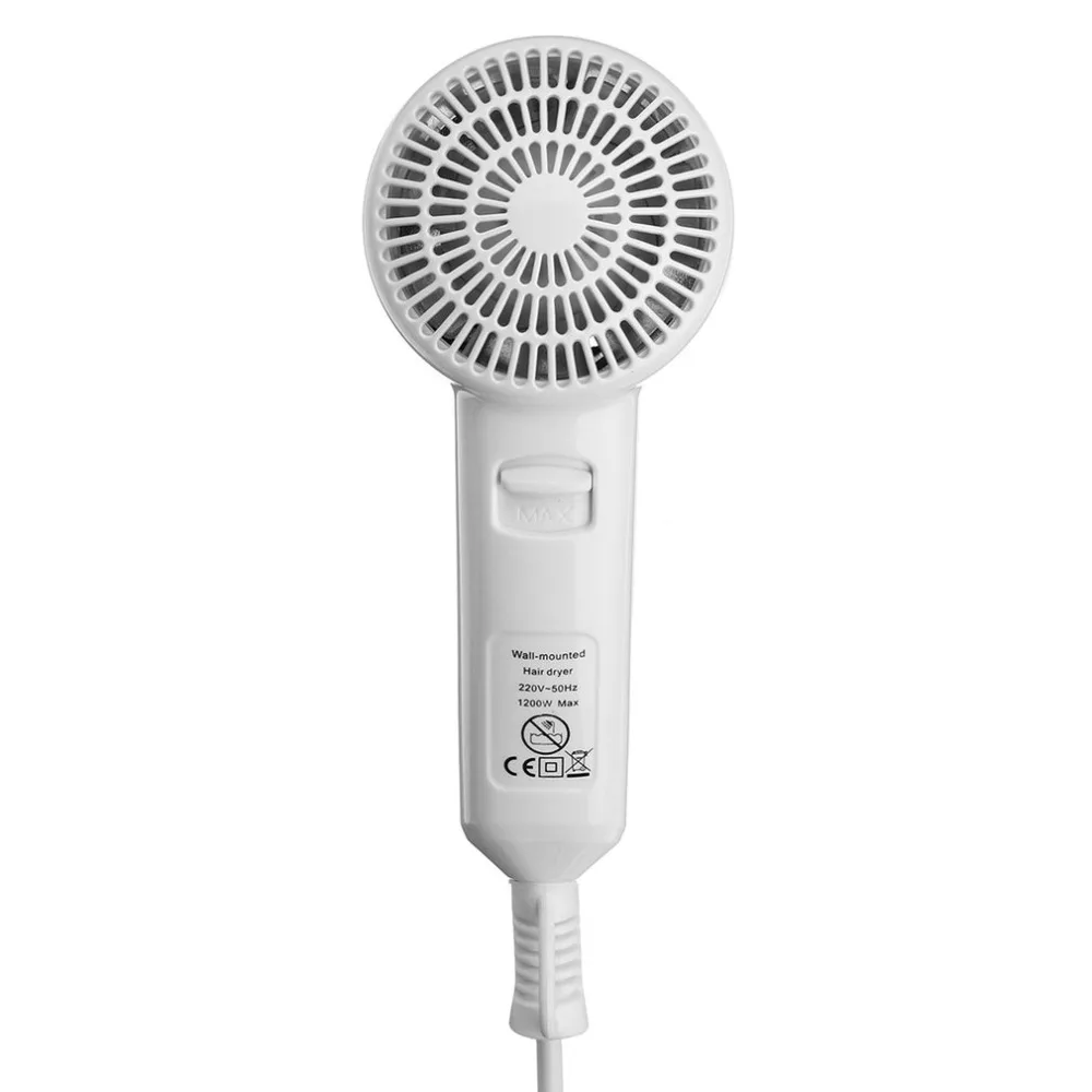 220V 1200W Negative Ion Wall Mounted Hair Dryer Blower Hotel Home With Holder EU Plug Hair Dryer Blower Drying Tool