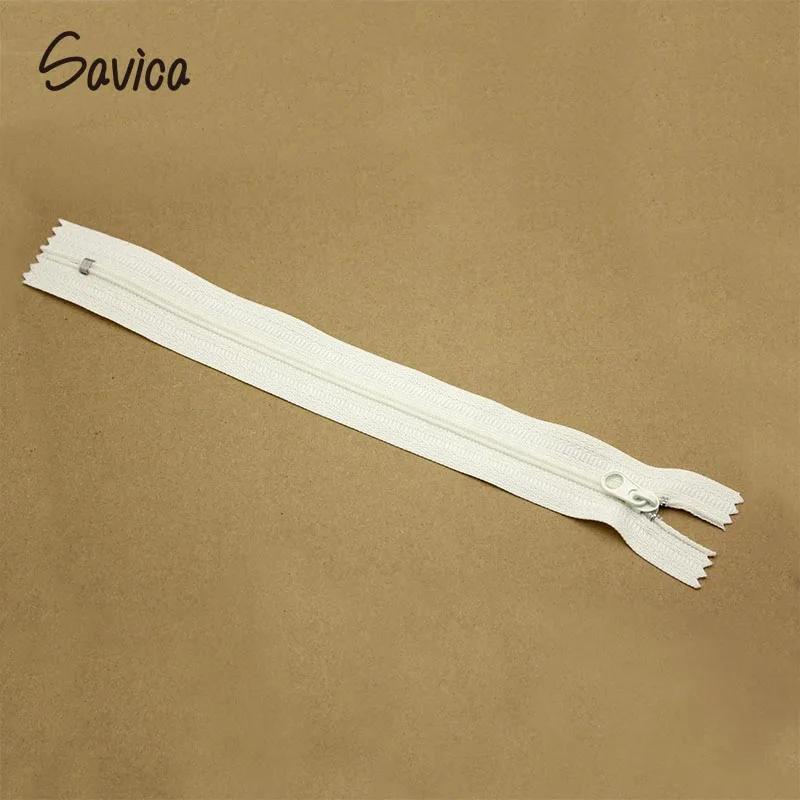 White 3pcs Savica 3 шт./лот 20 см Длина разноцветного нейлона катушки молнии закрытые портной одежды мешки швейная рукоделие DIY аксессуары LX498 - Цвет: White 3pcs