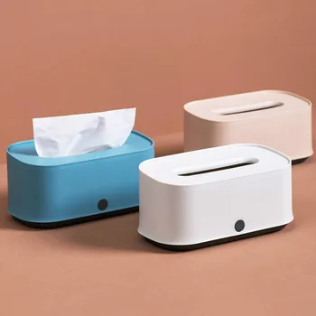 

Plastic PP tissue box home multi-function living room paper storage box creative coffee table paper towel tray mx6151516