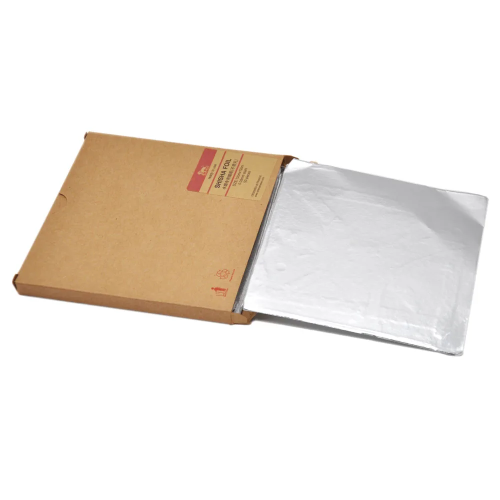 

50pcs/pack 0.03MM Aluminum Perforated Foil Paper for Hookah Bowl Hookah Shisha Foil Paper Shisha Nargila Accessories