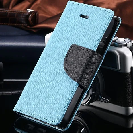 FLOVEME For iPhone 4S Cases New Hit Color Leather Ultra Flip Case For iPhone 4 4S 4G Card Holder Stand Cover Mobile Phone Bag