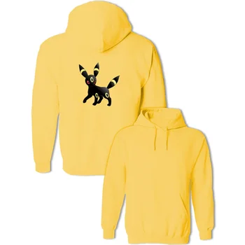 

Funny Japanese Cosplay Pokemon Umbreon Print Sweatshirt Women's Girl's Men's Boy's Cotton Hoodie Spring Autumn Winter Pullovers