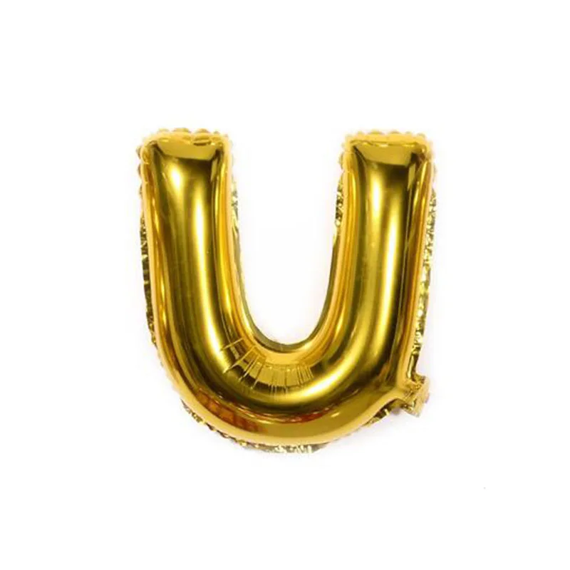 Gold&Silver Letter Number Foil balloons 1pc 16inch Alphabet Digital Inflatable Balloons Wedding birthday Party DIY Decorations