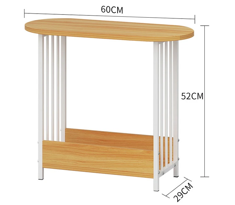 Nordic двусторонний деревянный молоток слои овальный журнальный столик гостиная придиванный столик обеденный стол Малый дешевый стол мебель