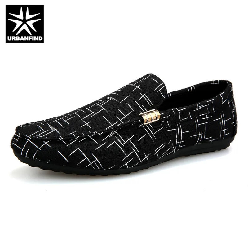 

URBANFIND Men Loafers Men Shoes Casual Shoes 2019 Spring Summer Light Canvas Youth Shoes Men Breathable Fashion Flat Footwear