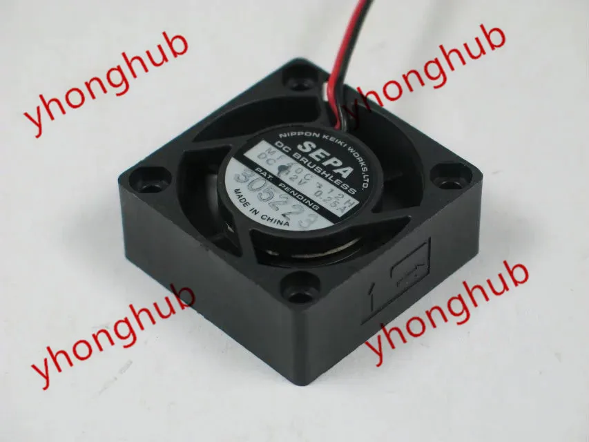

SEPA MF40C-12H DC 12V 0.25A 40x40x15mm 2-проводной Вентилятор охлаждения сервера