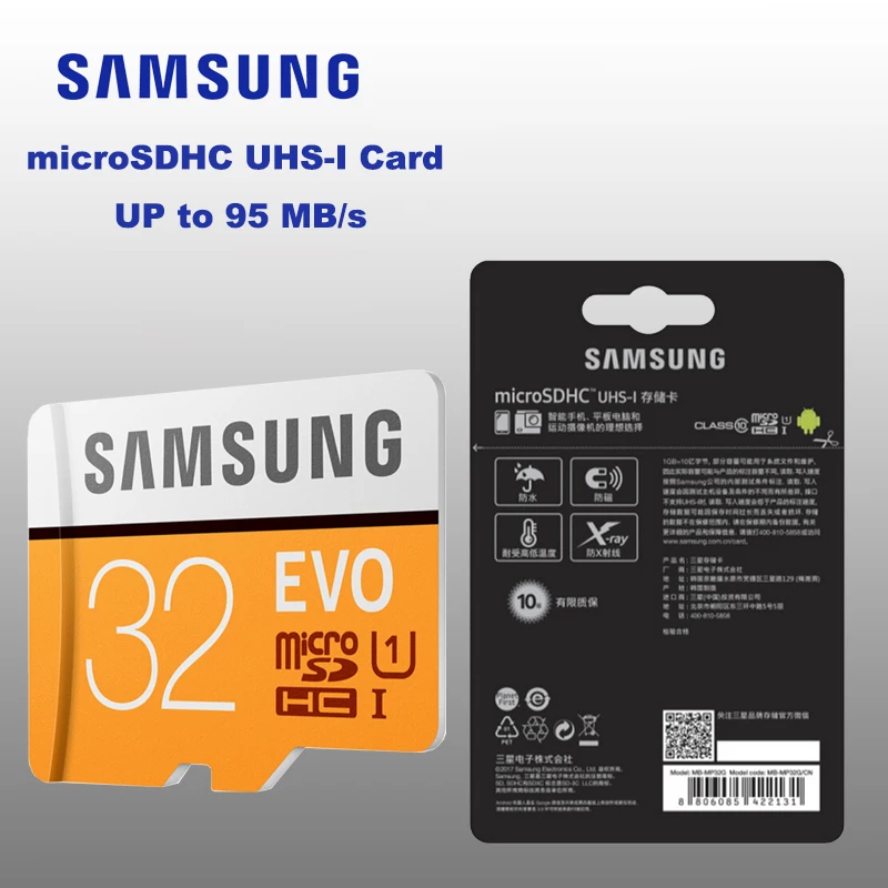 SAMSUNG Micro SD 32 Гб класс 10 карта памяти 64 Гб microSDHC/SDXC UHS-I TF карта Microsd 32 Гб