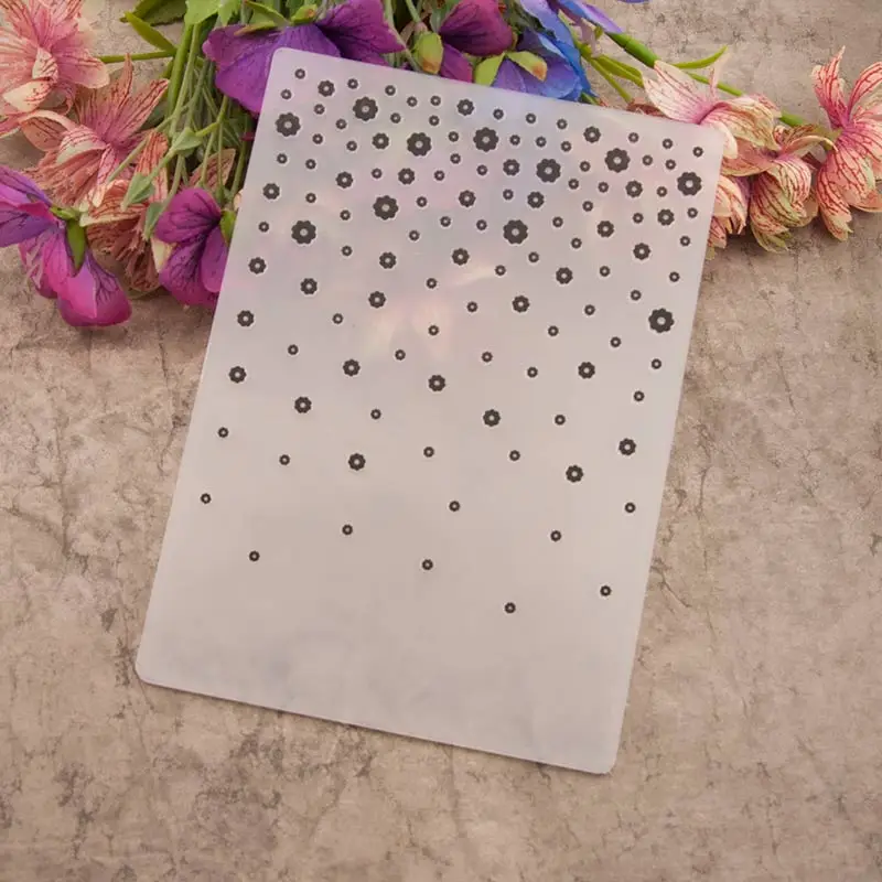 

Embossing folders 10x15 cm Plastic Embossing Folder For Scrapbooking DIY Photo Album Card EM036