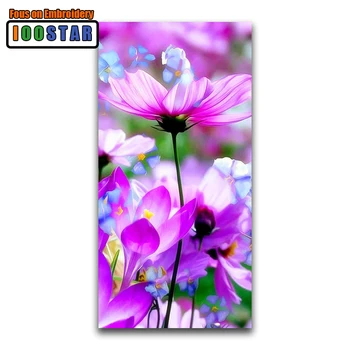 

Full Square Diamond painting Purple tulip DIY 3d Diamond mosaic spring Full Round Diamond embroidery Cross stitch flowers