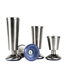 4 шт. регулируемая высота мебельные ножки из нержавеющей стали шпильки ножки шкафы диван ноги мебель аксессуары кровать стояк