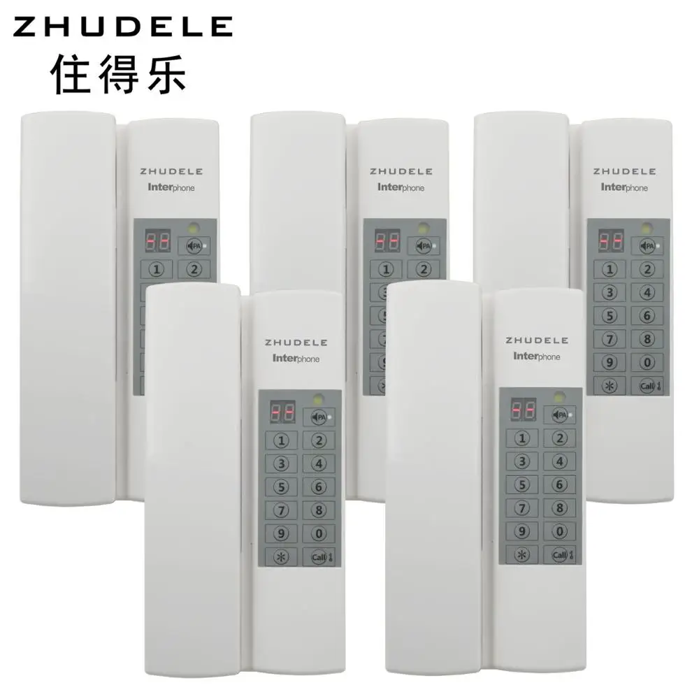 

ZHUDELE Multi-functions Safe&Comfortable warehouse Interphone ,5-way audio intercom system,Public intercom ,Confidentiality