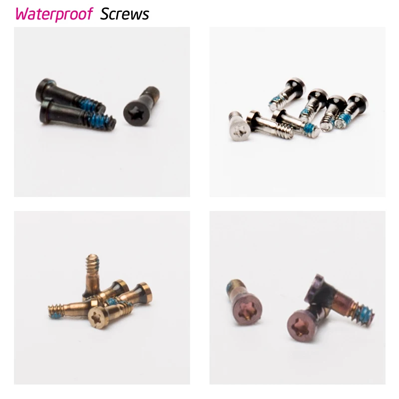 

200pcs/lot Original waterproof Pentalobe Screws For iPhone 7 Plus 7 Pentalobe Screws Replacement Black/Silver/Gold/Rose Gold Mix