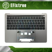 A1706 испанская клавиатура с topcase год для Macbook Pro 13 ''retina A1706 Palmrease SP Клавиатура Топ чехол космический серый