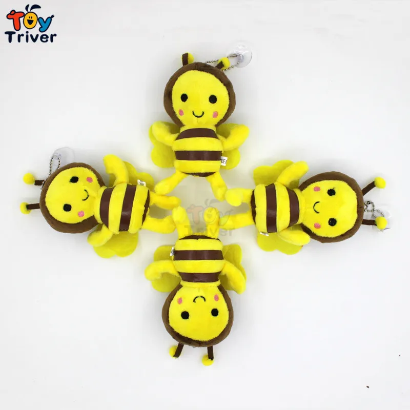 Лидер продаж Новинка 100 шт. плюшевые пчела маленькие игрушки пчелки кукла брелок
