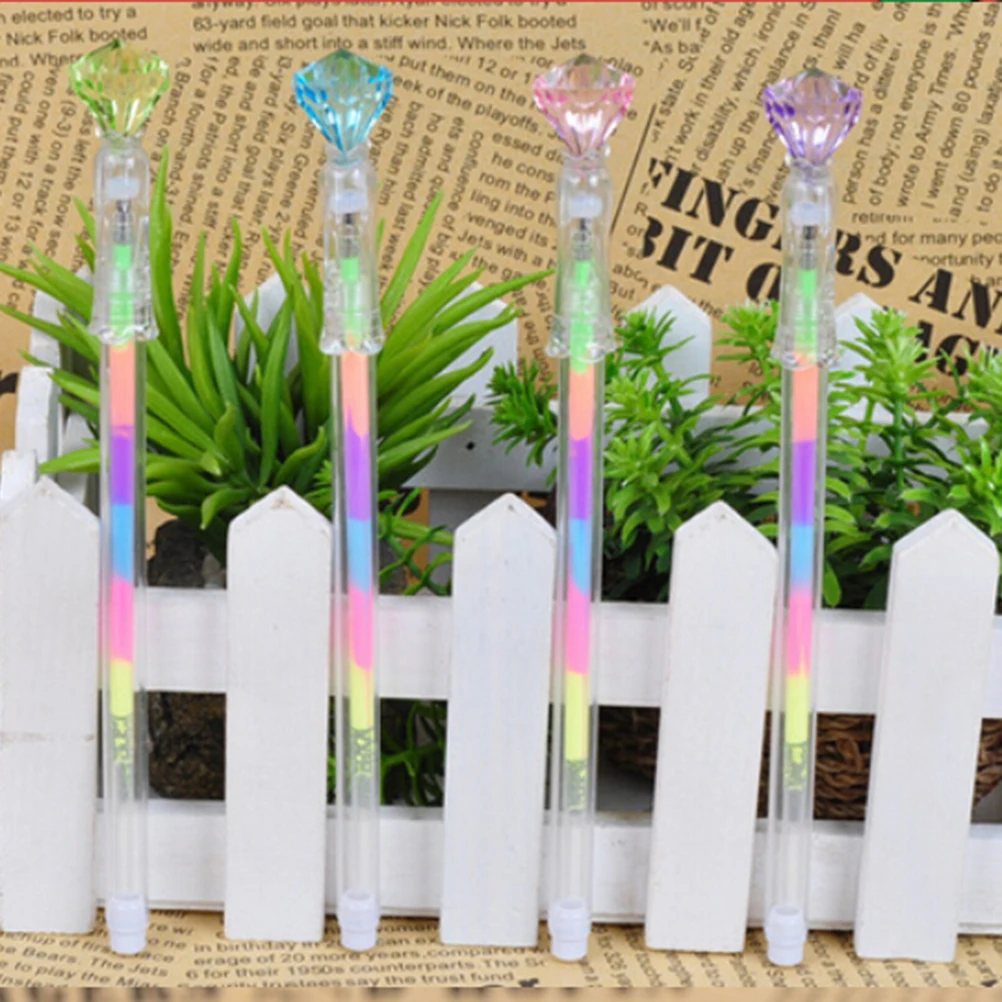 

Fashion Girl Diamond Metal Pen Material Escolar Bolis Escolares Kawaii Novelty Crystal Ballpoint Pen