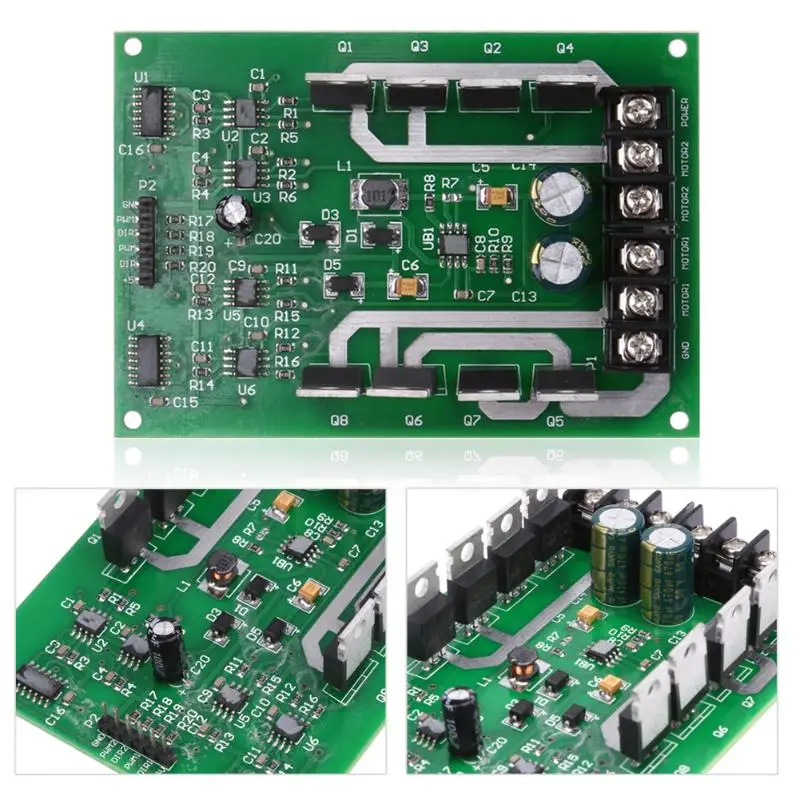 Двухмоторный драйвер Модуль платы h-мост DC MOSFET IRF3205 3-36 в 10A Peak30A