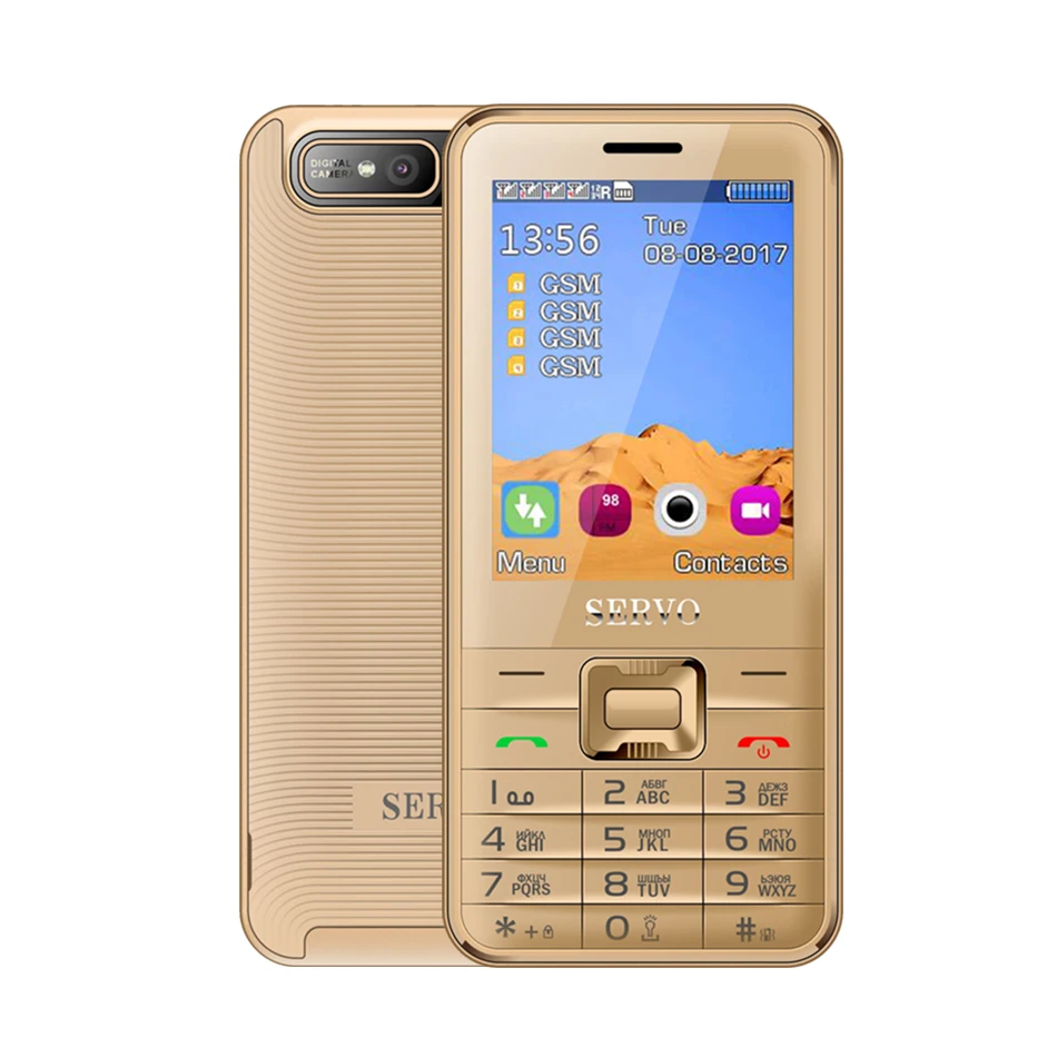 Skup Quad Sim telefon komórkowy czterozakresowy 2.8 cala 4 karty Sim 4 telefon w trybie gotowości bluetooth z latarką MP3 MP4 GPRS klawiatura w języku rosyjskim