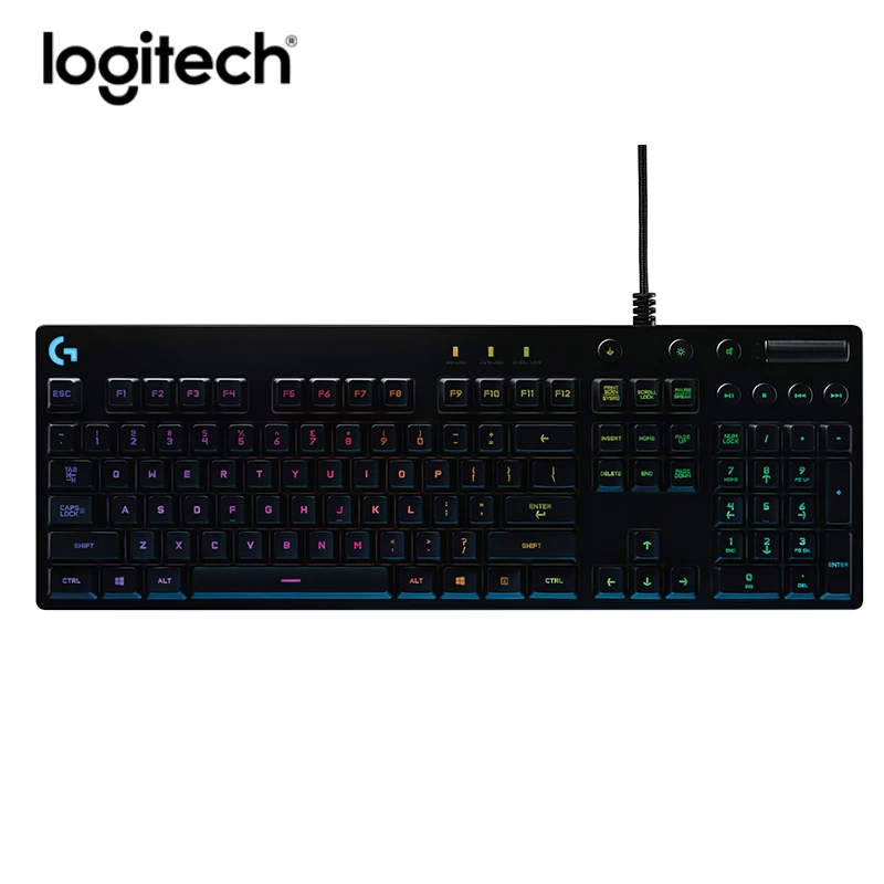 

Logitech G810 Gaming Keyboard Wired Breathe light Backlit Mechanical Keyboard For Gamers