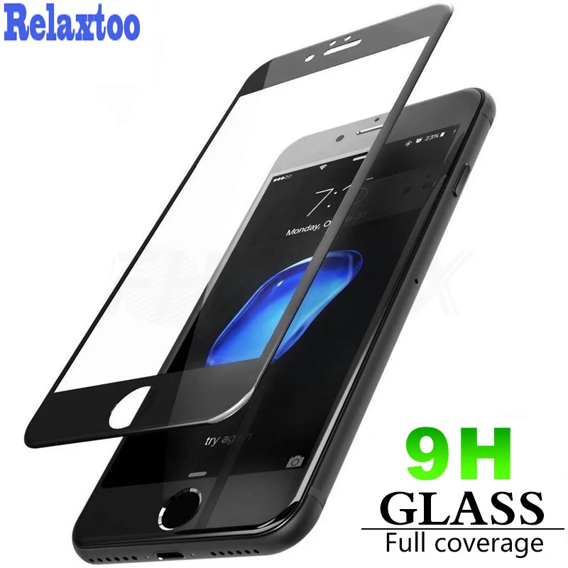 

3D Black Screen Protector For iPhone Xs Max Xr X 8 Plus Protective Glass on the For iPhone 7 6 S 6S 7plus 8Plus 10 Full Pelicula