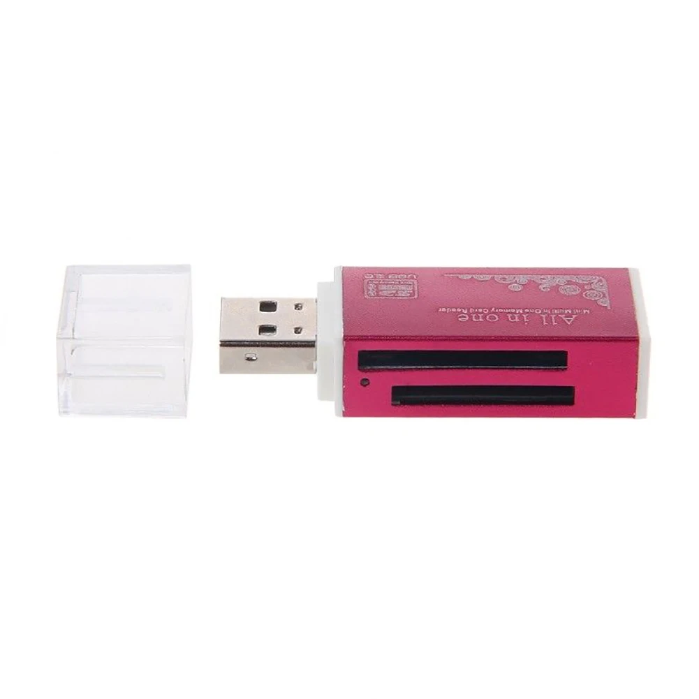 Оптовая продажа быстрая скорость USB 2,0 Multi Card Reader для SD/SDHC MMC TF MS M2