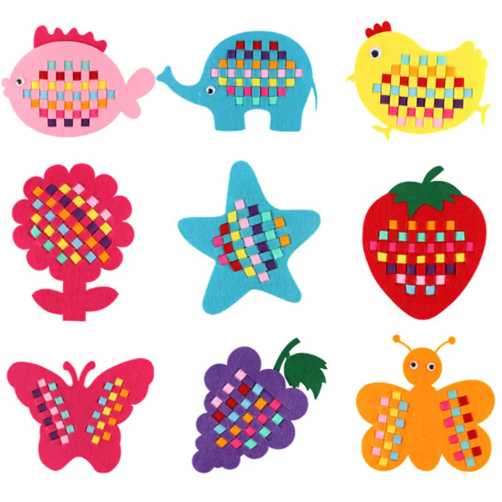 

1pcs Montessori Teaching Aids Math Toys Kindergarten Manual Diy Handmade Crafts Weave Cloth Early Education Toys