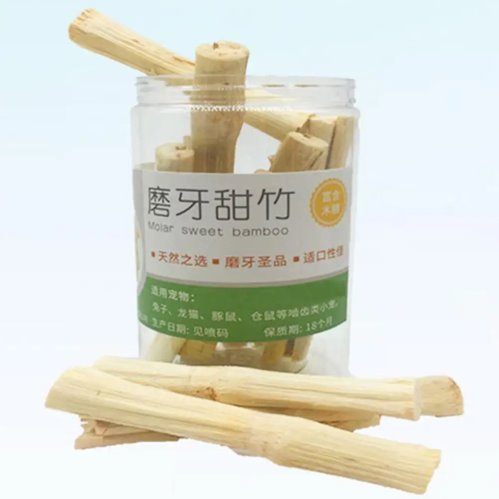 

245g Rabbit Hamsters Squirrel Molar Rod Pet Snacks Sweet Bamboo Chew Stick Toy New